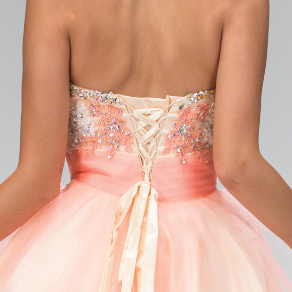 Strapless Cocktail Short Dress - Picture 3 of 5